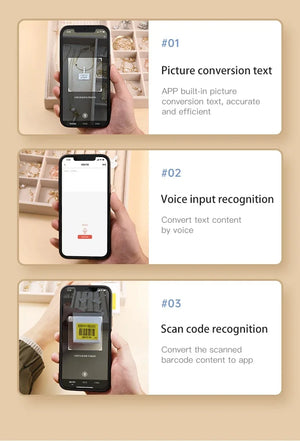 Niimbot B1 Thermal Label Printer Portable Bluetooth Wireless Handheld Pocket Printer Self-adhesive Sticker Maker Price Barcode