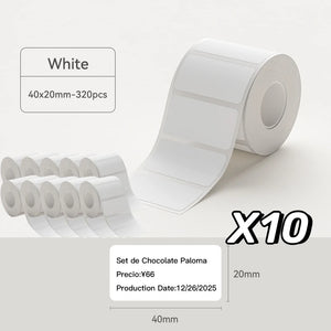 NIIMBOT B21/B1/B3S White Thermal Label Sticker Paper Printable 20-50mm