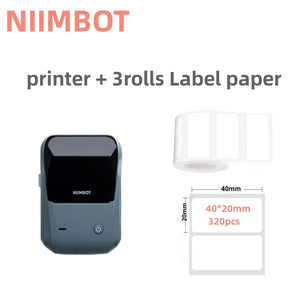 Quality product Niimbot B1 Label Printer Portable Handheld Thermal  Mini Barcode QR Code Sticker Sticky note Rolls Maker