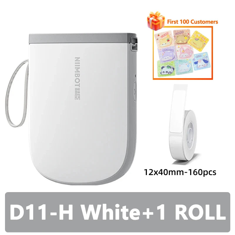 300dpi Niimbot D11 Mini Portable Thermal Printer Thermal Adhesive Label Maker Lightweight Printer For Stickers Label Machine New