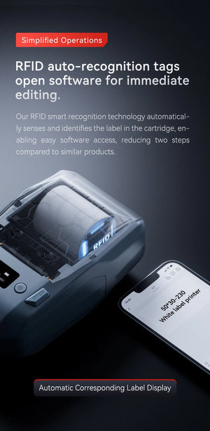 Niimbot M2 Portable Thermal Transfer Label Printer Multi-function Sticker Label Maker Machine for Office Clothes Tag Power Cable