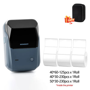 Niimbot B1 Mini Printer Portable Thermal Printer Adhesive Label Wireless Bluetooth Labeler Inkless Sticker Labeling Machine