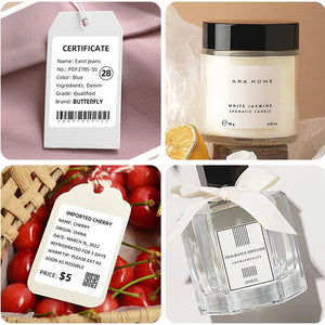 30-50mm Niimbot B21 B1 B3S Printer Label Paper Roll White Sticker Print Papers Rolls Tear-proof Water Oil-proof Adhesive