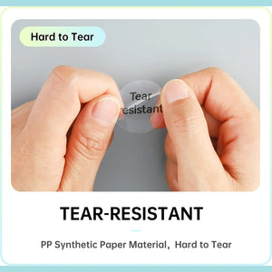 Niimbot Transparent Self-adhesive Label Paper For Mini Portable Thermal Printer Round Sticker B1/B21/B3s Niimbot Paper Labels