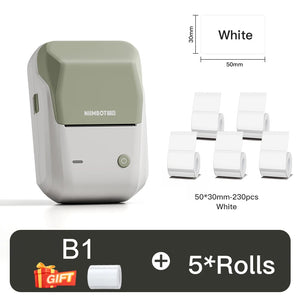 Niimbot B1 Mini Thermal Printer Bluetooth Portable Pocket Label Maker Self-adhesive Sticker Printer Machine For Small Business