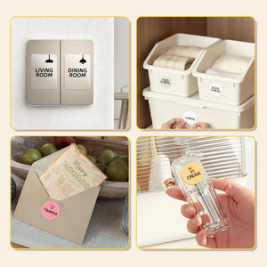 Niimbot Round White Color Label Sticker Paper Rolls for Adhesive Mini Mobile Label Maker B1 B21 Printer Different Size Papers