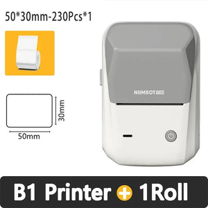Niimbot B1 Thermal Label Printer Portable Bluetooth Wireless Handheld Pocket Printer Self-adhesive Sticker Maker Price Barcode