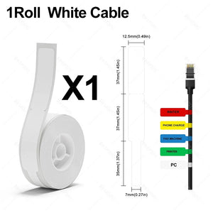 Niimbot D110 Mini Smart Portable Label Printer Thermal Cable Sticker Adhesive Waterproof Identification Fiber Tag For D101/D11/H