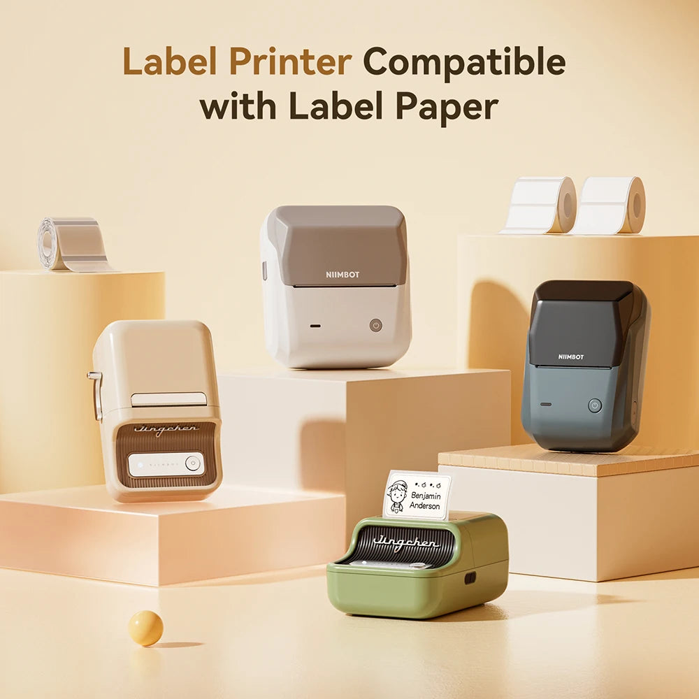 NIIMBOT Thermal Sticker Label Paper for B1 B21 B3S B31 Waterproof Marking Label Price Tag Adhesive Tape Price-tag Sticker