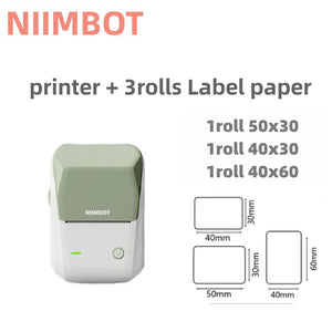 Quality product Niimbot B1 Label Printer Portable Handheld Thermal  Mini Barcode QR Code Sticker Sticky note Rolls Maker