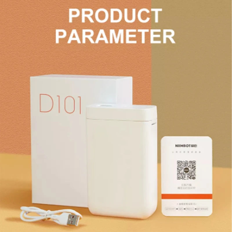 Niimbot D101 Wireless Label Printer Portable Pocket Sticker Printer Mini Bluetooth Thermal Printer Fast Printing Home Use Office