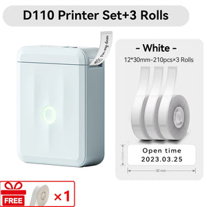 Niimbot D110 Mini Handheld Thermal Label Maker Wireless Sticker Machine Inkless Pocket with Label Sticker for Home Office