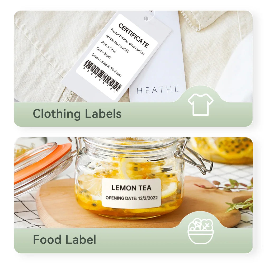 NIIMBOT Thermal Sticker Label Paper for B1 B21 B3S B31 Waterproof Marking Label Price Tag Adhesive Tape Price-tag Sticker