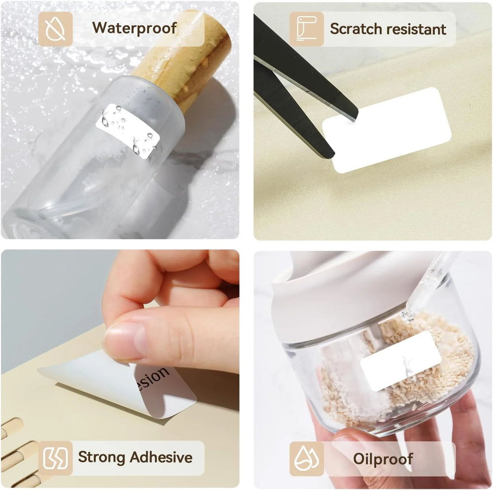 Niimbot Thermal Label White Color Paper 12-15mm Thermal Sticker Paper Roll Waterproof for official D11 D110 D11H D101 Printer