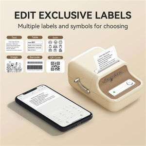 NIIMBOT B21/B1 Portable Thermal Printer 1500mAh Wireless Sticker Printer With Self-adhesive Labels For Barcode Clothing Jewelry