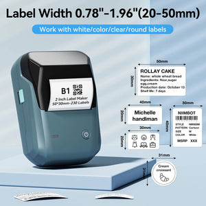 Quality product Niimbot B1 Label Printer Portable Handheld Thermal  Mini Barcode QR Code Sticker Sticky note Rolls Maker