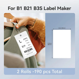NiiMBOT White Round Color Label Sticker Self-adhesive Paper Thermal Waterproof Digital Number Cake Sealing Roll f B21 B1 Printer