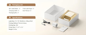 300dpi Niimbot B21 PRO Thermal Label Sticker Print Maker Bluetooth Mobile Wireless Printer for Business Home Office use 20-50mm