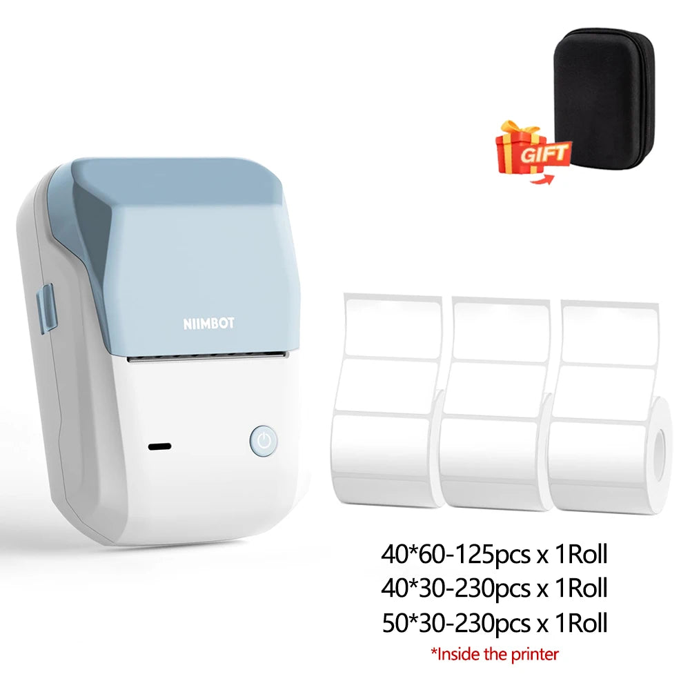 Niimbot B1 Mini Printer Portable Thermal Printer Adhesive Label Wireless Bluetooth Labeler Inkless Sticker Labeling Machine