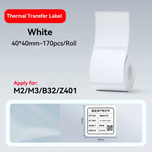 Thermal Transfer Labels for Niimbot M2/M3 Printer Thermal Transfer Ribbon Home Office 20-50mm Width Label Paper Sticker
