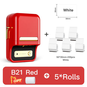 Niimbot B21 Portable Label Printer Wireless Bluetooth Label Maker Multifunctional Self-adhesive Pocket Label Machine