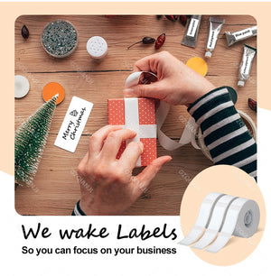 Niimbot Thermal Label White Color Paper 12-15mm Thermal Sticker Paper Roll Waterproof for official D11 D110 D11H D101 Printer