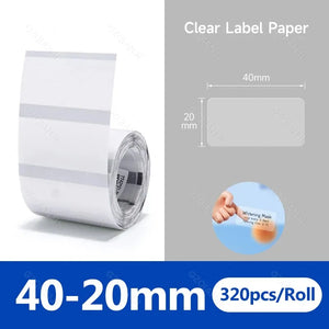 NiiMBOT White Round Color Label Sticker Self-adhesive Paper Thermal Waterproof Digital Number Cake Sealing Roll f B21 B1 Printer