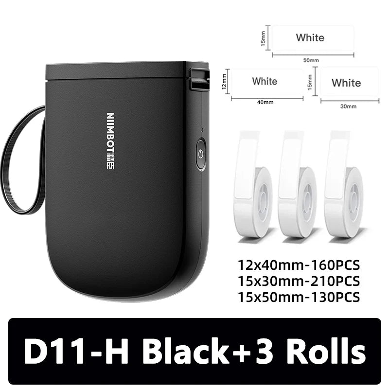 300dpi Niimbot D11 Mini Portable Thermal Printer Thermal Adhesive Label Maker Lightweight Printer For Stickers Label Machine New