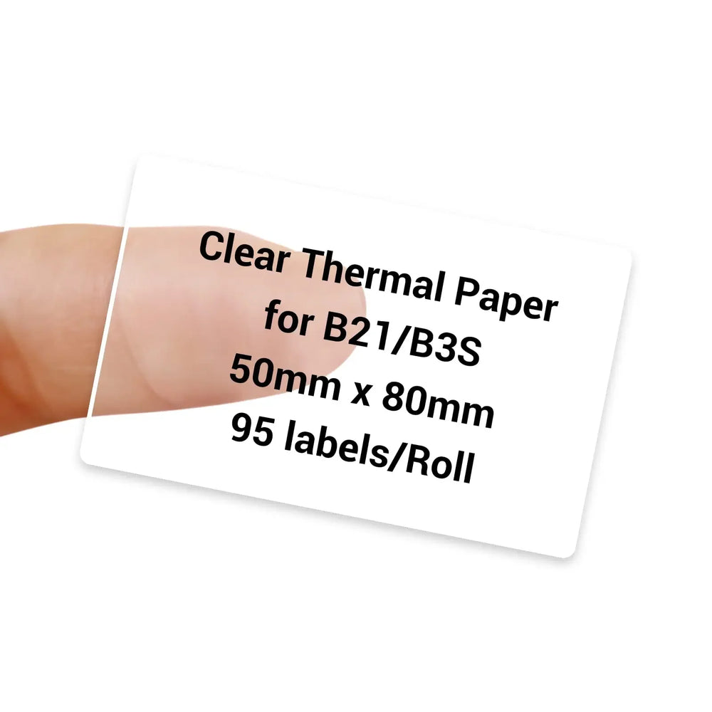 Niimbot Transparent Self-adhesive Label Paper For Mini Portable Thermal Printer Round Sticker B1/B21/B3s Niimbot Paper Labels