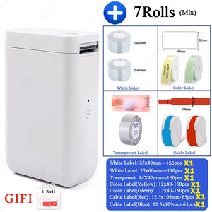 Niimbot D101 Wireless Label Printer Portable Pocket Sticker Printer Mini Bluetooth Thermal Printer Fast Printing Home Use Office