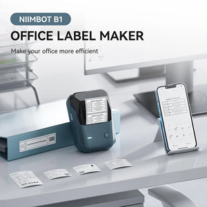 Niimbot B1 Portable Thermal Label Printer Wireless Sticker Printer For Home Adhesive Label Maker Compatible With iOS & Android