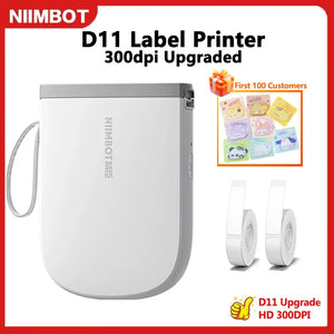 300dpi Niimbot D11 Mini Portable Thermal Printer Thermal Adhesive Label Maker Lightweight Printer For Stickers Label Machine New
