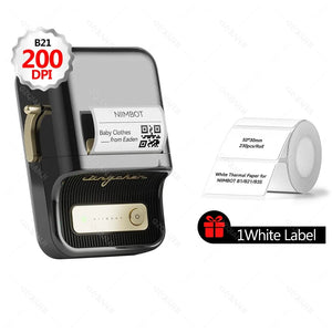 300dpi Niimbot B21 PRO Thermal Label Sticker Print Maker Bluetooth Mobile Wireless Printer for Business Home Office use 20-50mm