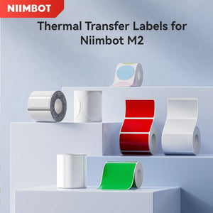Thermal Transfer Labels for Niimbot M2/M3 Printer Thermal Transfer Ribbon Home Office 20-50mm Width Label Paper Sticker