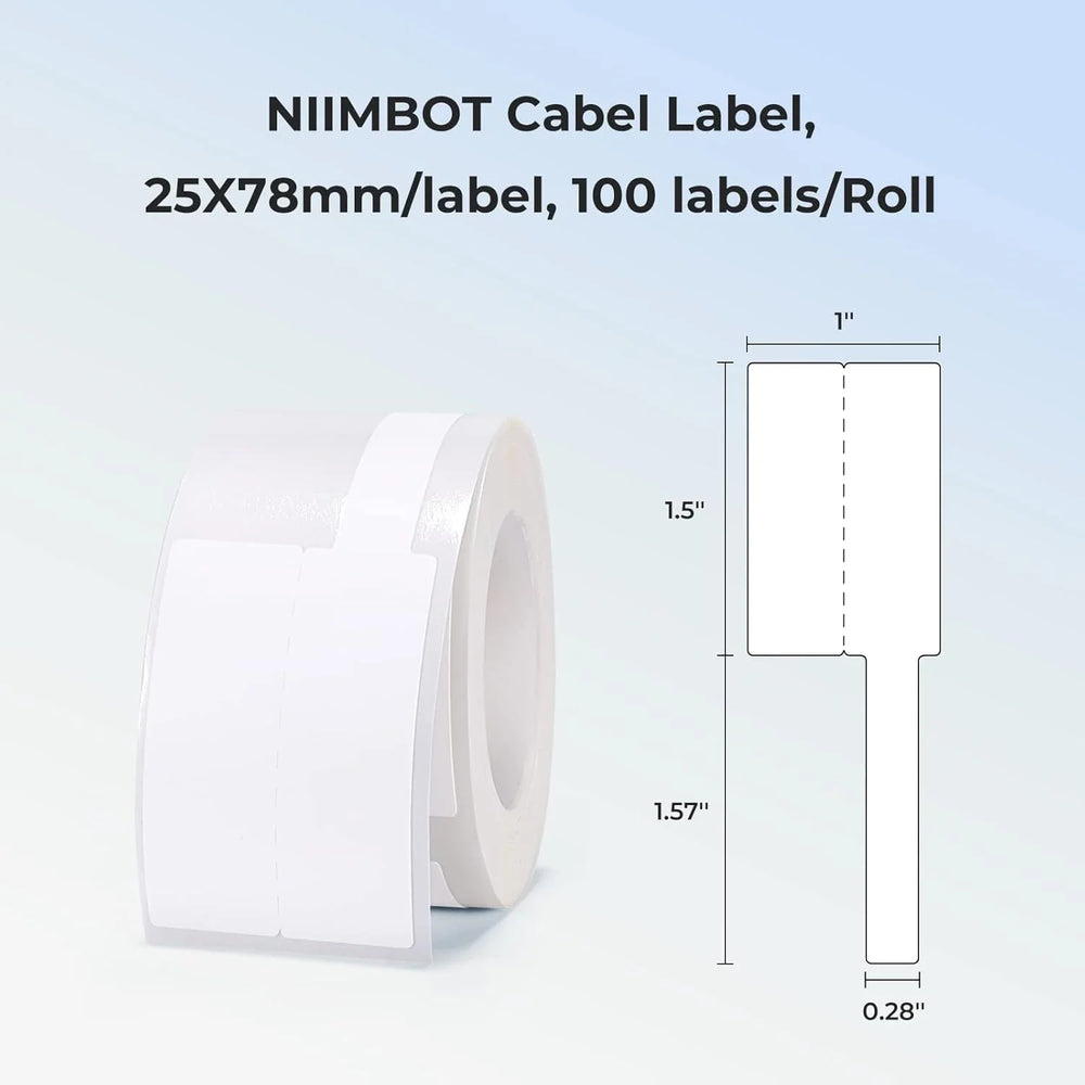 Niimbot D110 Mini Smart Portable Label Printer Thermal Cable Sticker Adhesive Waterproof Identification Fiber Tag For D101/D11/H