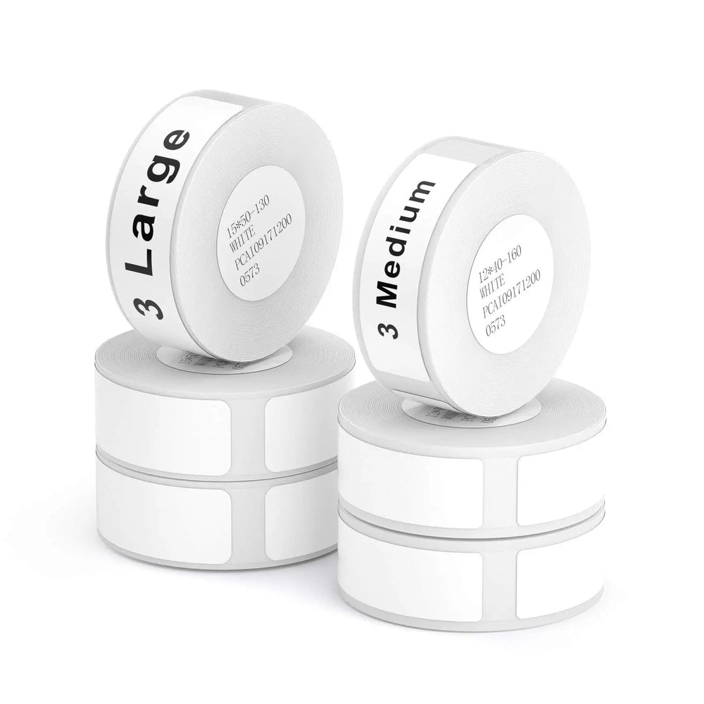 NiiMBOT D101 D11 D110 Label Thermal Sticker White Adhesive Paper Waterproof 3/5/10 Rolls Papers Cheapest official for Printer