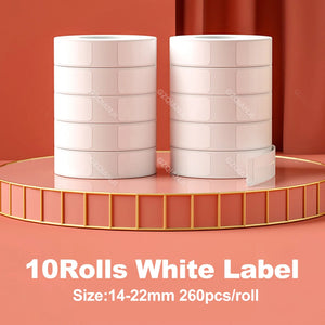 NiiMBOT D101 D11 D110 Label Thermal Sticker White Adhesive Paper Waterproof 3/5/10 Rolls Papers Cheapest official for Printer