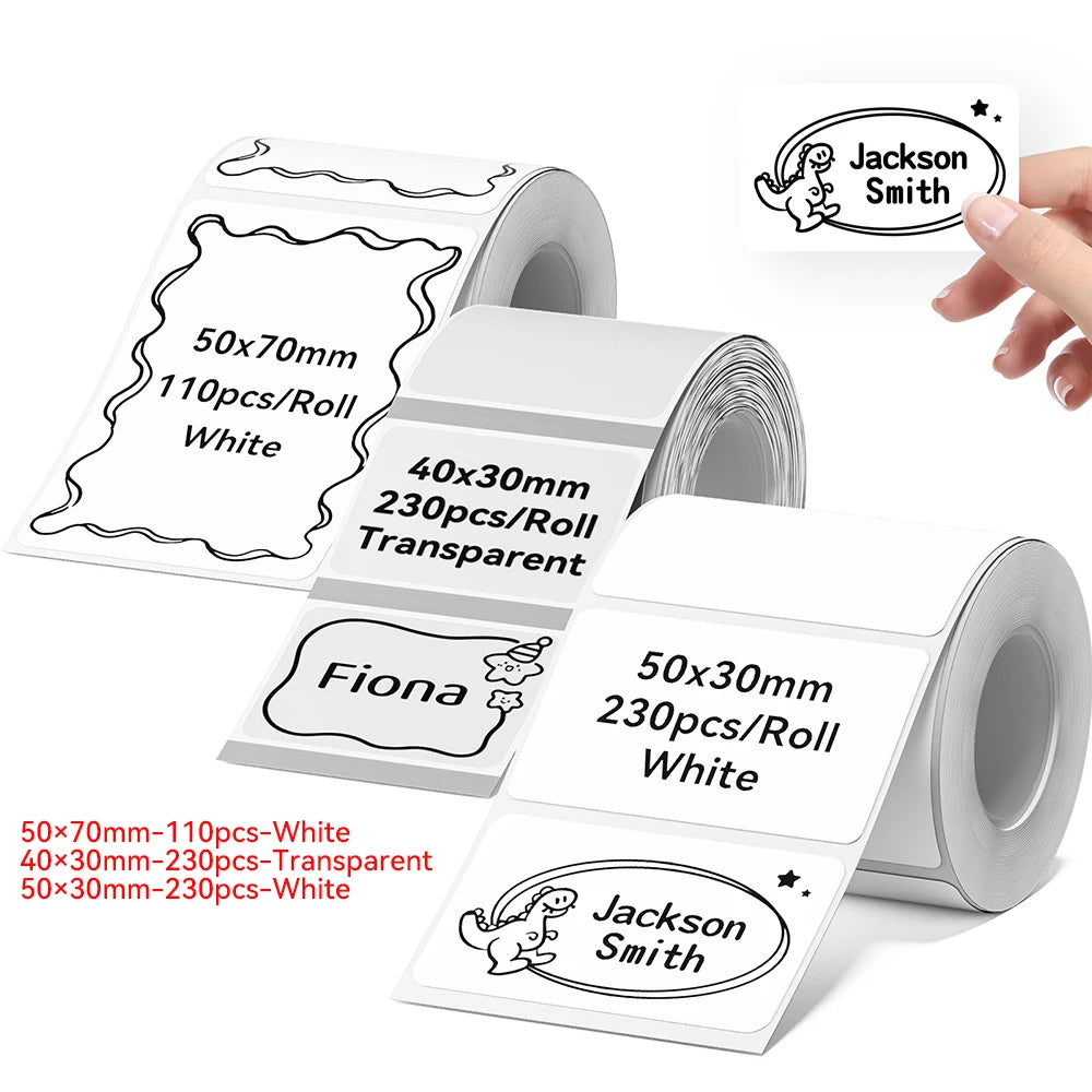 NIIMBOT Thermal Sticker Label Paper for B1 B21 B3S B31 Waterproof Marking Label Price Tag Adhesive Tape Price-tag Sticker