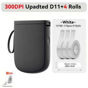 Niimbot Upgraded D11 Mini Thermal Printer 300 DPI Wireless Self-Adhesive Label Maker Inkless Pocket Barcode Name Tag  Labeller