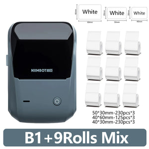 Niimbot B1 Mini Portable Thermal Printer Self-Adhesive Sticker Label Maker Pocket Printer Labeling Machine Bluetooth Niimbot B1