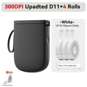 Niimbot Upgraded D11 Mini Thermal Printer 300 DPI Wireless Self-Adhesive Label Maker Inkless Pocket Barcode Name Tag  Labeller