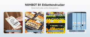 Niimbot B1 Mini Portable Thermal Printer Adhesive Label Printer Sticker Labels Labeler Bluetooth Labeling Machine Without Ink