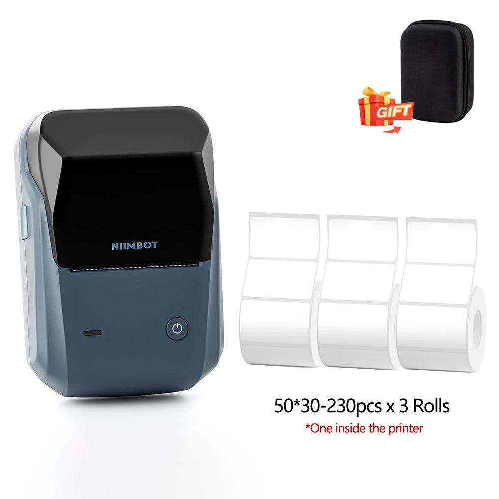 Niimbot B1 Mini Printer Portable Thermal Printer Adhesive Label Wireless Bluetooth Labeler Inkless Sticker Labeling Machine