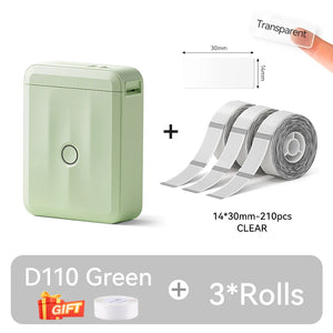 NIIMBOT D110 Upgraded Version Thermal Label Printer Mini Portable Smart Label Maker With Tape for Office Home Kitchen School