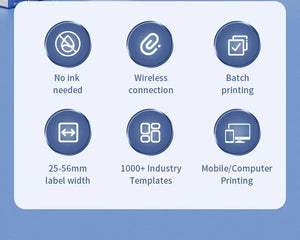 Niimbot B1 Thermal Label Printer Portable Bluetooth Wireless Handheld Printer Self-adhesive Sticker Maker Price Barcode