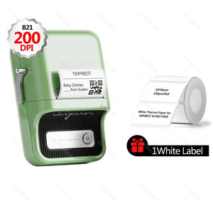 300dpi Niimbot B21 PRO Thermal Label Sticker Print Maker Bluetooth Mobile Wireless Printer for Business Home Office use 20-50mm