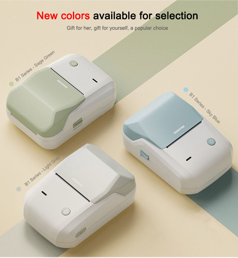 Quality product Niimbot B1 Label Printer Portable Handheld Thermal  Mini Barcode QR Code Sticker Sticky note Rolls Maker