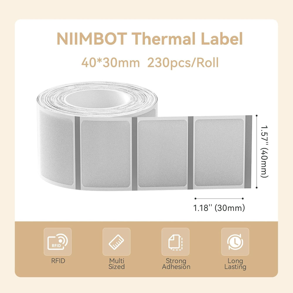 NIIMBOT B21/B1/B3s Transparent Label Printing Paper Name Sticker Waterproof Circle/square Thermal Label paper