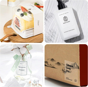 NIIMBOT B21/B1/B3s Transparent Label Printing Paper Name Sticker Waterproof Circle/square Thermal Label paper