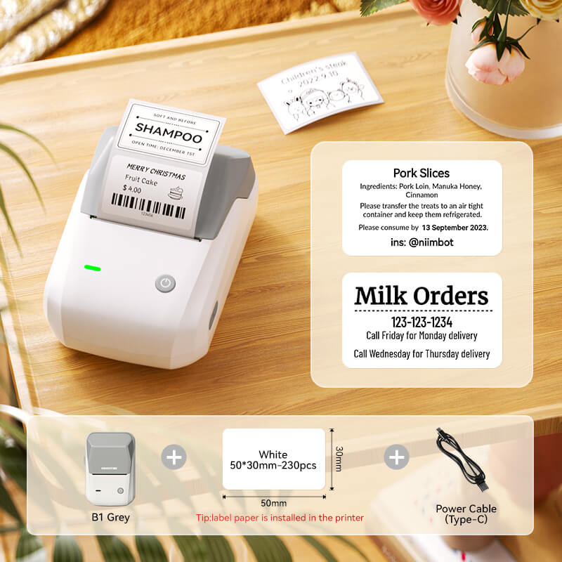 NIIMBOT B1 Multifunctional Office Label Printer